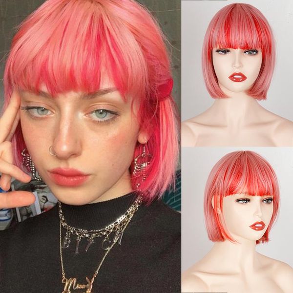 synthetic wigs ombre pink short straight wig with natural hairline bob hair heat resistant fiber cosplay for women coser, Black
synthetic wigs ombre pink short straight wig with natural hairline bob hair heat resistant fiber cosplay for women coser, Black