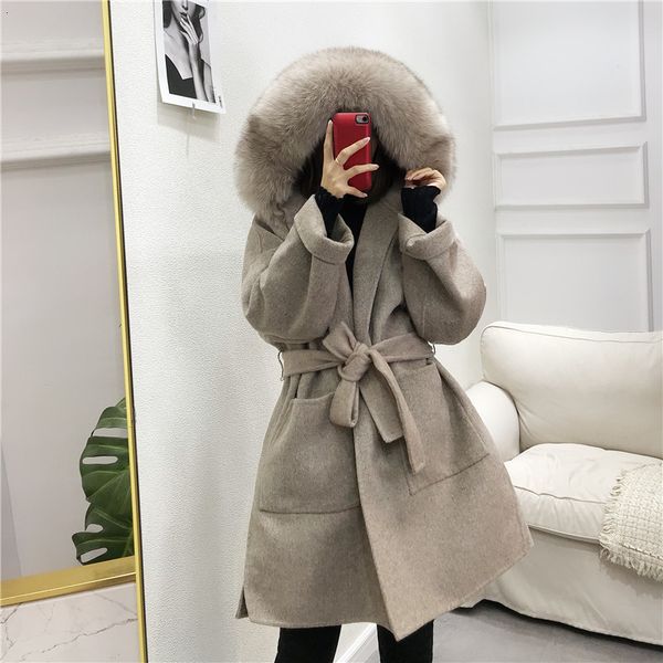 women's trench coats double-faced wool coat with real korean elegant cashmere blend coats autumn oversize outwear, Tan;black
women's trench coats double-faced wool coat with real korean elegant cashmere blend coats autumn oversize outwear, Tan;black