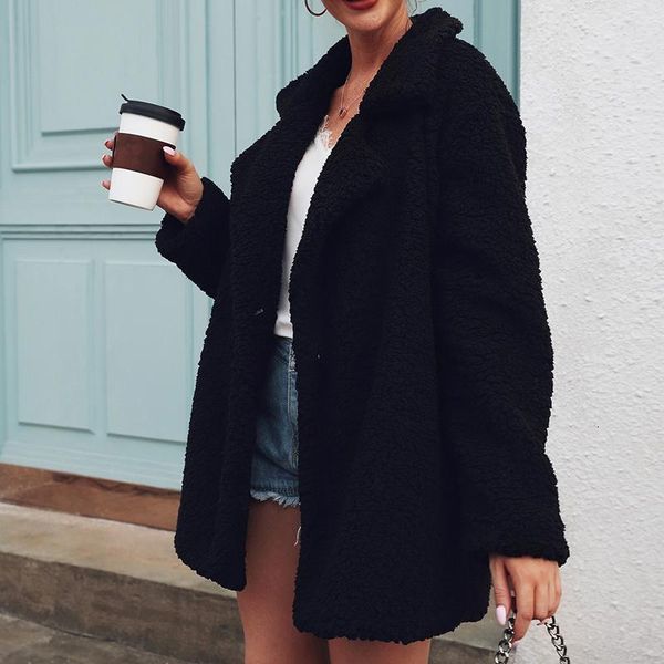 women's fur & faux coat winter women autumn casual loose solid long female jackets sweatshirt khip, Black
women's fur & faux coat winter women autumn casual loose solid long female jackets sweatshirt khip, Black