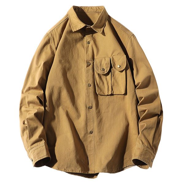 men's jackets camisas masculinas estilo safari, camisas vintage para homens primavera outono, casuais retrô de manga comprida, alg, Black;brown
men's jackets camisas masculinas estilo safari, camisas vintage para homens primavera outono, casuais retrô de manga comprida, alg, Black;brown