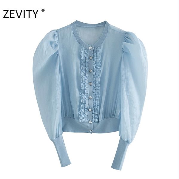 zevity women fashion transparent organza patchwork knitted smock blouse shirts puff sleeve agaric lace blusas ls7170 210419, White
zevity women fashion transparent organza patchwork knitted smock blouse shirts puff sleeve agaric lace blusas ls7170 210419, White