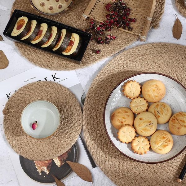 mats & pads round table mat ramie insulation pad stand solid placemats linen non slip kitchen furniture accessories
mats & pads round table mat ramie insulation pad stand solid placemats linen non slip kitchen furniture accessories