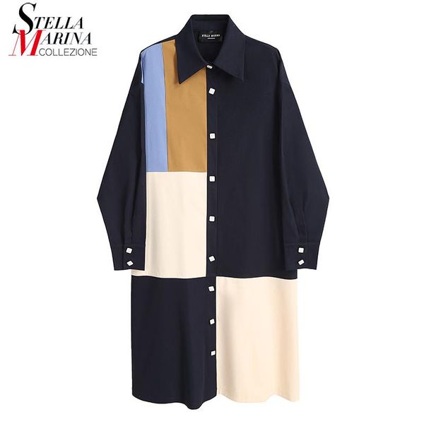 casual dresses * woman 20 winter long sleeve plus size blue blocks patchwork shirt dress straight midi ladies stylish robe femme 6958, Black;gray
casual dresses * woman 20 winter long sleeve plus size blue blocks patchwork shirt dress straight midi ladies stylish robe femme 6958, Black;gray