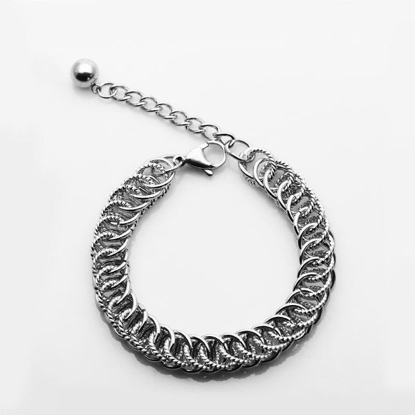 link, chain titanium steel stainless bracelet jewelry versatile simple fashion accessories, Black
link, chain titanium steel stainless bracelet jewelry versatile simple fashion accessories, Black