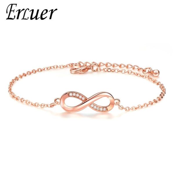 link, chain erluer trendy silver color rose gold 8 shape geometric adjustable charm bracelets & bangles for women fashion jewelry gift, Black
link, chain erluer trendy silver color rose gold 8 shape geometric adjustable charm bracelets & bangles for women fashion jewelry gift, Black