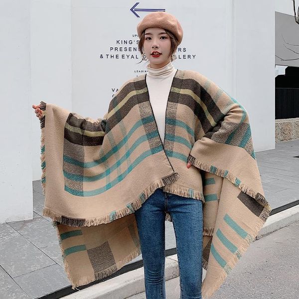 hats, scarves & gloves sets scarf women korean striped plaid autumn and winter lengthened thickened warm split towel dual-use large shawl ou, Blue;gray
hats, scarves & gloves sets scarf women korean striped plaid autumn and winter lengthened thickened warm split towel dual-use large shawl ou, Blue;gray