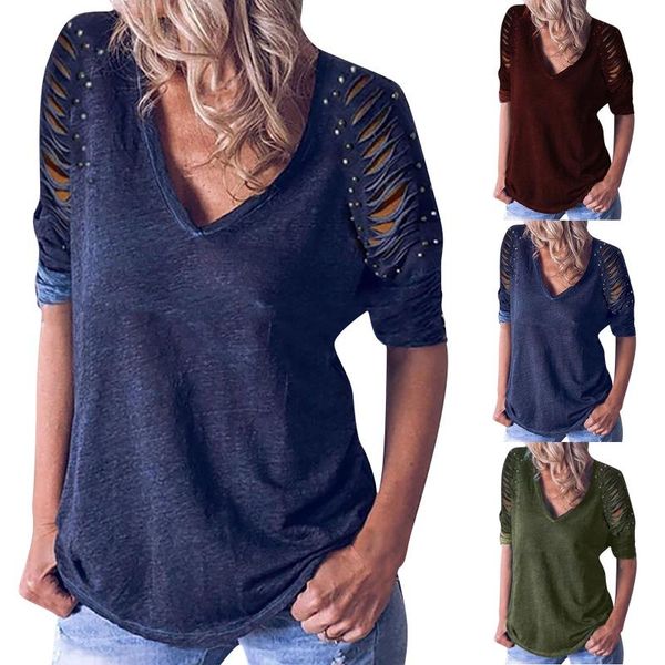 women's blouses & shirts autumn arrival t-shirt solid color hollow out strapless blouse ladeis v-neck long sleeve pullovers #4, White
women's blouses & shirts autumn arrival t-shirt solid color hollow out strapless blouse ladeis v-neck long sleeve pullovers #4, White