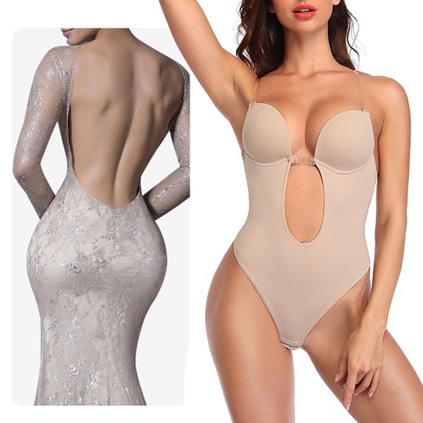 women backless shapewear bodysuti shaper lace smooth plunge body briefer v-neck strapless backless bodysuit for wedding
women backless shapewear bodysuti shaper lace smooth plunge body briefer v-neck strapless backless bodysuit for wedding