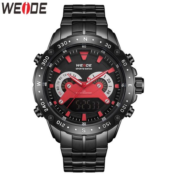 wristwatches weide analog digital auto date military men chronograph quartz movement stainless steel bracelet relogio masculino, Slivery;brown
wristwatches weide analog digital auto date military men chronograph quartz movement stainless steel bracelet relogio masculino, Slivery;brown