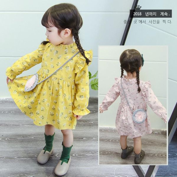 girl's dresses baby girls long flare sleeve pleated collar knee length shoulder ruched decorated cute floral a-line princess, Red;yellow
girl's dresses baby girls long flare sleeve pleated collar knee length shoulder ruched decorated cute floral a-line princess, Red;yellow