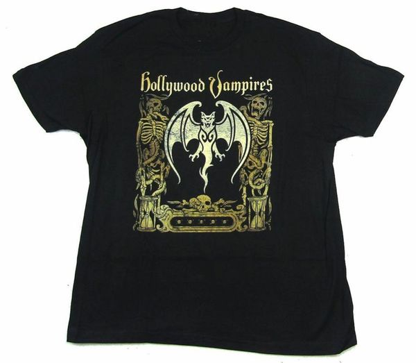 hollywood vampires cover art bat skeletons black t shirt band merch tee men's t-shirts, White;black
hollywood vampires cover art bat skeletons black t shirt band merch tee men's t-shirts, White;black
