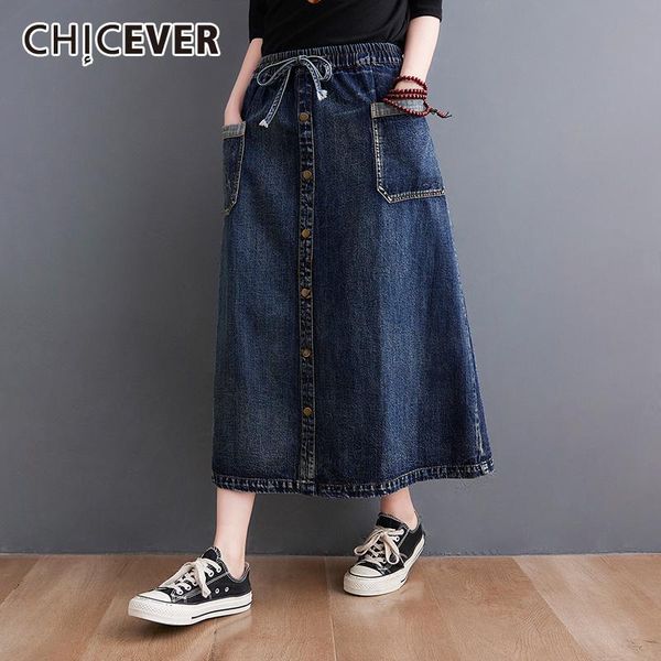 skirts chicever vintage skirt for women high waist mid straight loose patchwork pockets solid female fashion clothes 2021 summer, Black
skirts chicever vintage skirt for women high waist mid straight loose patchwork pockets solid female fashion clothes 2021 summer, Black