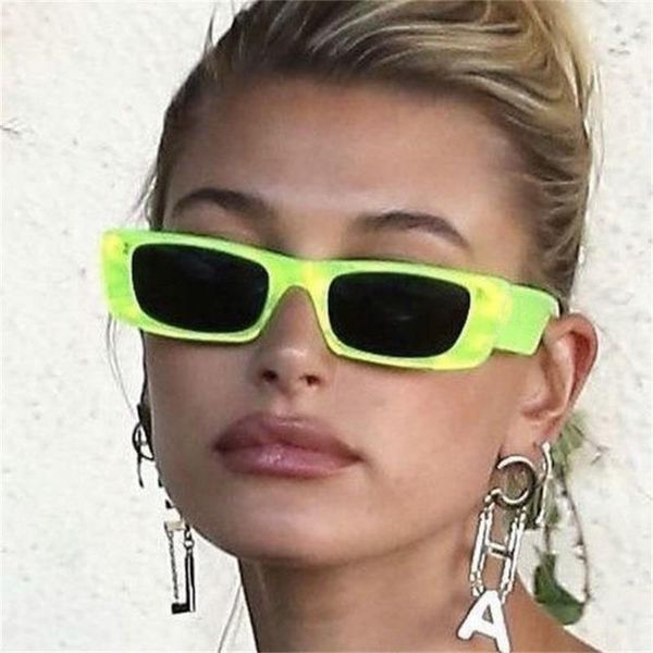 vintage small rectangle sunglasses for men women 90s plastic black shades luxury designer green square sun glasses 2020 trendy glasses whole, White;black
vintage small rectangle sunglasses for men women 90s plastic black shades luxury designer green square sun glasses 2020 trendy glasses whole, White;black