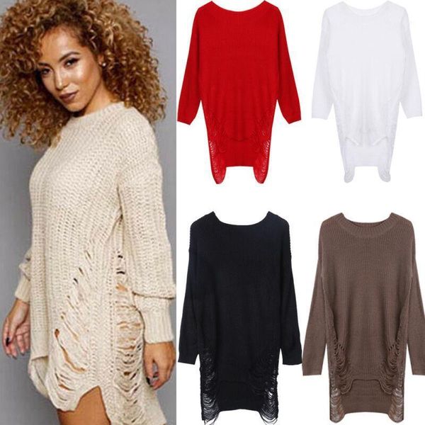 women's sweaters sweater dress, women long sleeve knit o-neck jumper hollow out loose casual soild blank dress, White;black
women's sweaters sweater dress, women long sleeve knit o-neck jumper hollow out loose casual soild blank dress, White;black