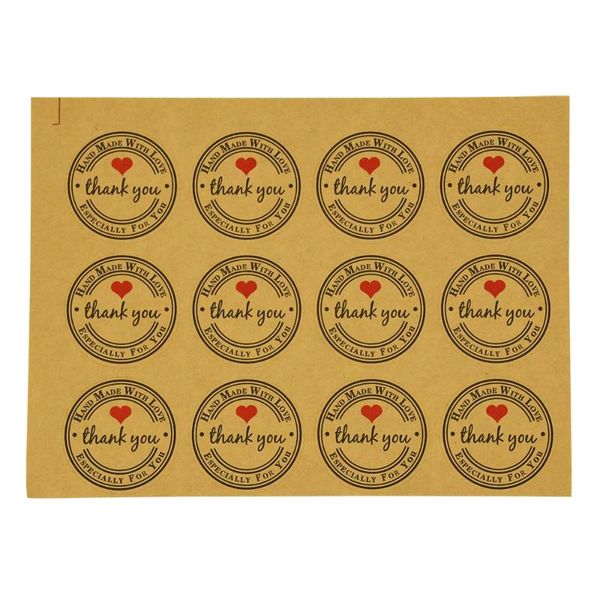 gift wrap 60pcs thank you sticker with red heart kraft paper handmade labels for business envelope sealing stationery
gift wrap 60pcs thank you sticker with red heart kraft paper handmade labels for business envelope sealing stationery