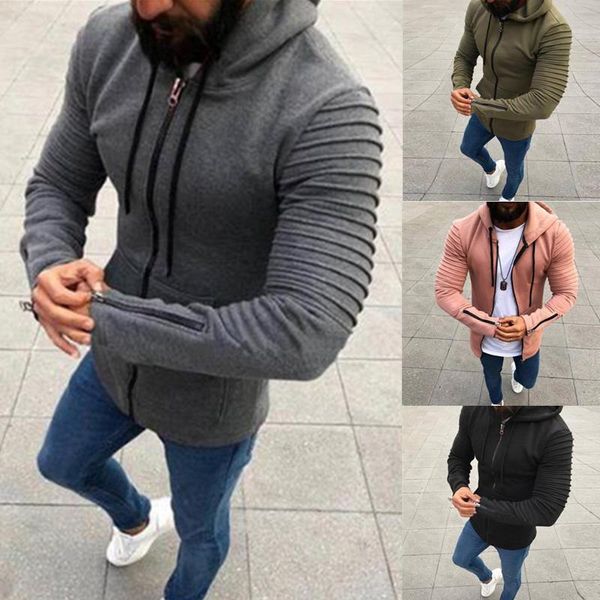 men's hoodies & sweatshirts ruffle sleeve coats plus size 5xl men zip up hoodie sweatshirt male drawstring hooded jacket, Black
men's hoodies & sweatshirts ruffle sleeve coats plus size 5xl men zip up hoodie sweatshirt male drawstring hooded jacket, Black
