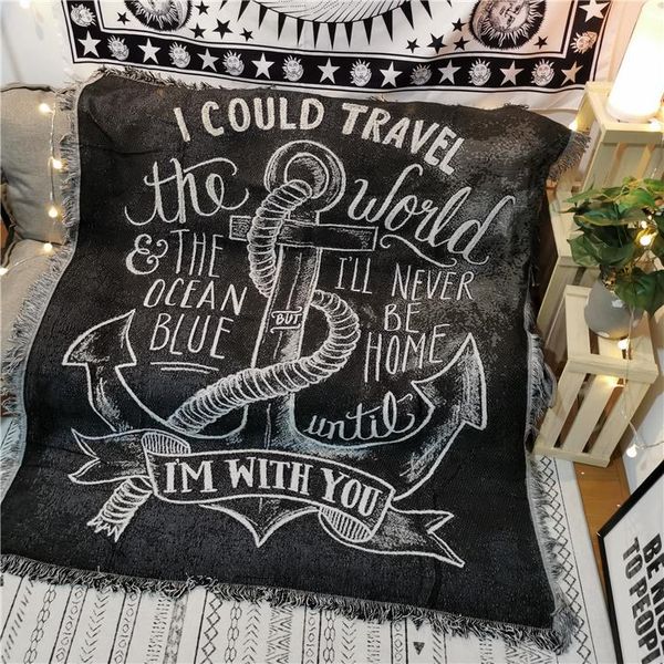 tapestries black anchor cotton travel blanket leisure sofa towel carpet cover single tapestry mat
tapestries black anchor cotton travel blanket leisure sofa towel carpet cover single tapestry mat
