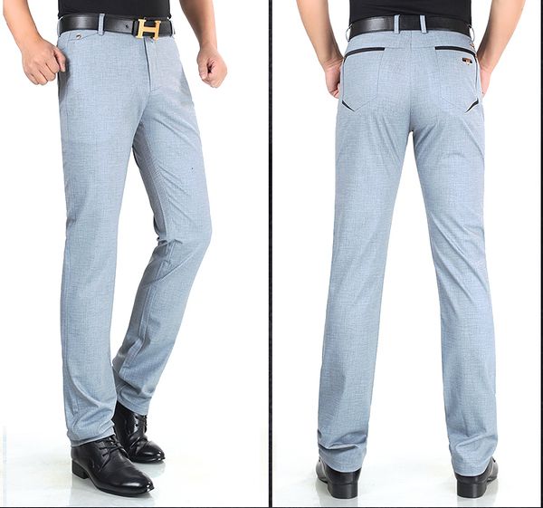 men's pants formal summer pants, straight and classic es, total om, relaxed, classical, flat fit, Black
men's pants formal summer pants, straight and classic es, total om, relaxed, classical, flat fit, Black