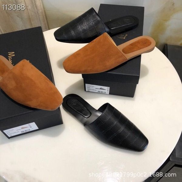 luxury shoes md women's spring and summer 2021 suede flat muller baotou lazy sho minimalist style semi slippers, Black
luxury shoes md women's spring and summer 2021 suede flat muller baotou lazy sho minimalist style semi slippers, Black