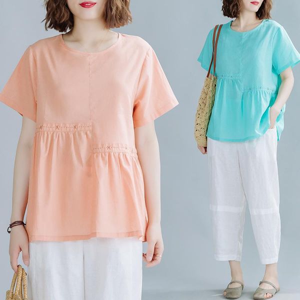 women's blouses & shirts coigarsam solid blouse women short sleeve patchwork loose cotton linen blusas womens and white red blue 1980
women's blouses & shirts coigarsam solid blouse women short sleeve patchwork loose cotton linen blusas womens and white red blue 1980