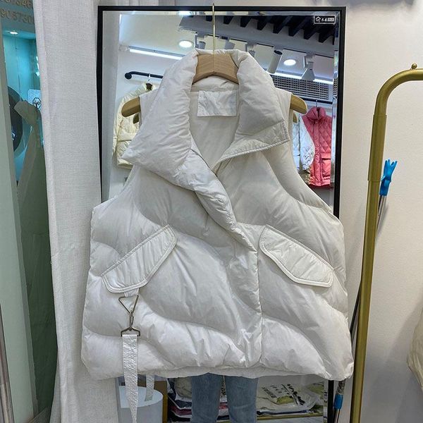 women's vests autumn winter women loose stand collar down cotton padded vest female warm waistcoat beige windproof sleeveless basic out, Black;white
women's vests autumn winter women loose stand collar down cotton padded vest female warm waistcoat beige windproof sleeveless basic out, Black;white