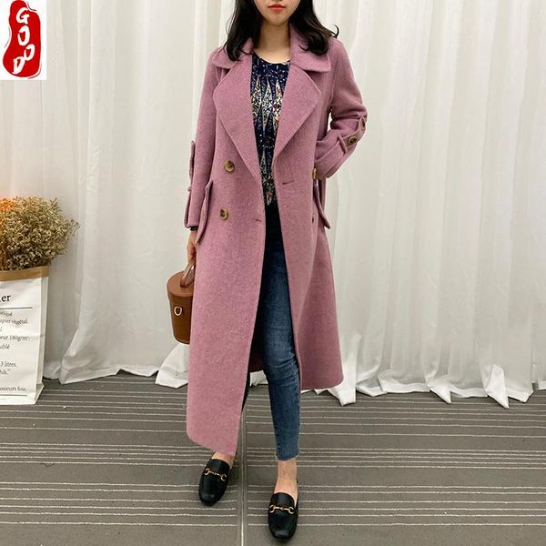 winter brand wool coat female autumn clothes 2021 korean elegant double breasted x-long jacket casaco feminino hiver 8809 women's & ble, Black
winter brand wool coat female autumn clothes 2021 korean elegant double breasted x-long jacket casaco feminino hiver 8809 women's & ble, Black