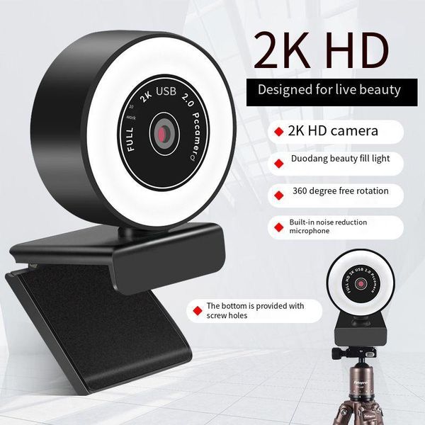 cameras computer camera hd 1080p 2k auto focus webcam with microphone led light fill web cam for lapvideo calling
cameras computer camera hd 1080p 2k auto focus webcam with microphone led light fill web cam for lapvideo calling