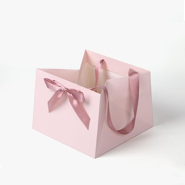 gift wrap 3pcs square large handheld bag ins style