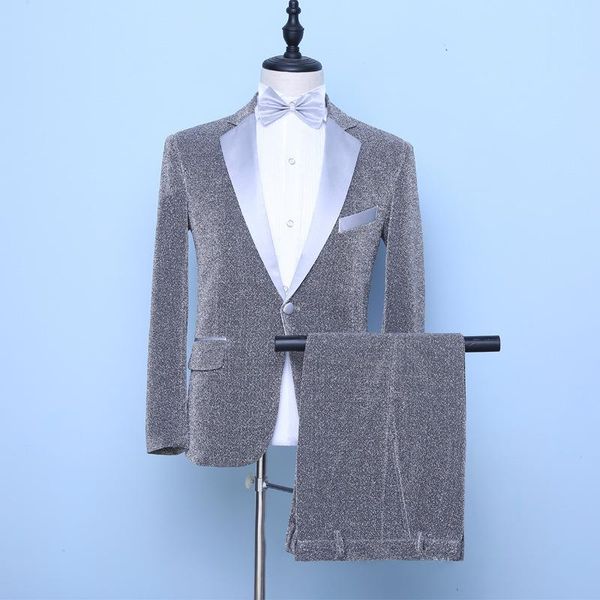 men's performance suit studio po korean singer stage host annual meeting slim suits & blazers, White;black 
men's performance suit studio po korean singer stage host annual meeting slim suits & blazers, White;black