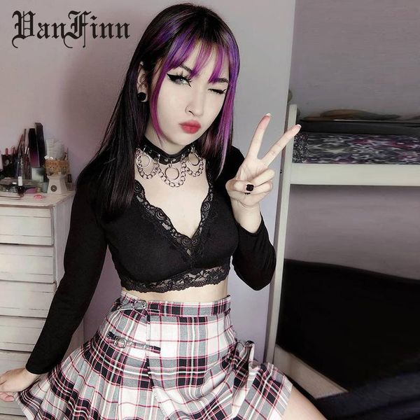 women's t-shirt harajuku women tshirts fashion dark lace for 2021 summer slim shirt streetwear goth clothes, White
women's t-shirt harajuku women tshirts fashion dark lace for 2021 summer slim shirt streetwear goth clothes, White
