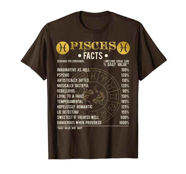 Pisces Facts T-Shirt Pisces Awesome Horoscope, Mainly pictures
Pisces Facts T-Shirt Pisces Awesome Horoscope, Mainly pictures