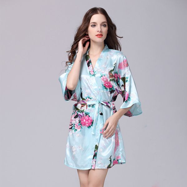 silk pajamas women's summer mid sleeve peacock robe ice silk large size home wear wp065, Black;red
silk pajamas women's summer mid sleeve peacock robe ice silk large size home wear wp065, Black;red