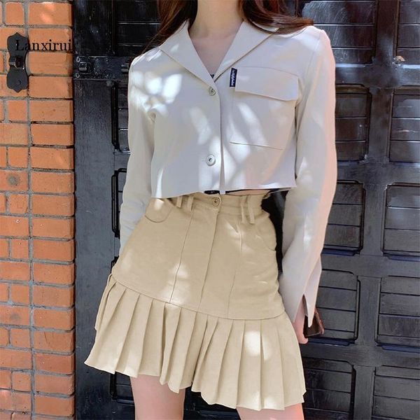 skirts pleated high waisted a-line mini women khaki streetwear summer skirt woman casulal solid womens club, Black
skirts pleated high waisted a-line mini women khaki streetwear summer skirt woman casulal solid womens club, Black