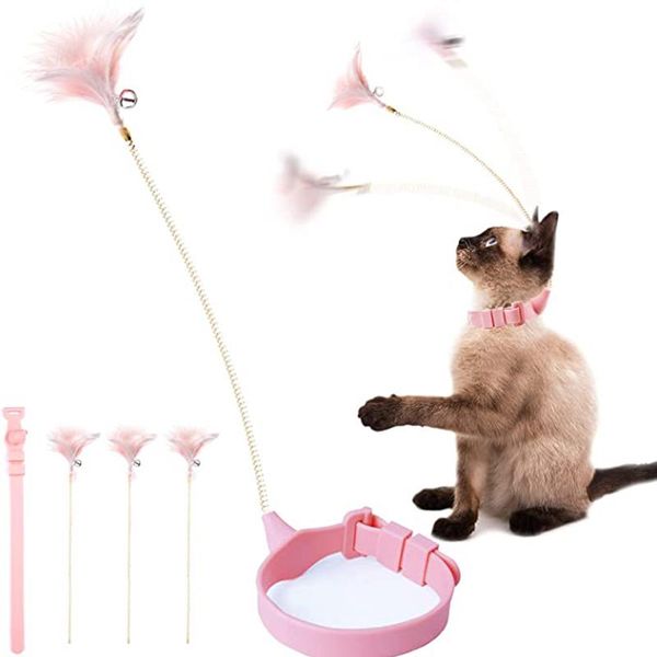 cat toys pet collar funny toy feather teaser stick bells since relieve boredom kitten kick and step game interactive
cat toys pet collar funny toy feather teaser stick bells since relieve boredom kitten kick and step game interactive