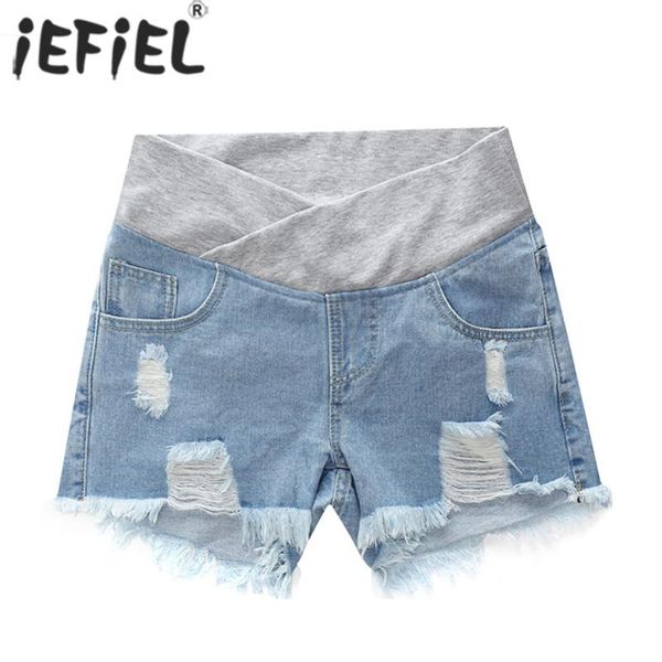 pregnant women shorts maternity summer wear low-waisted ripped denim spring support belt short pants pregnancy clothes bottoms, White
pregnant women shorts maternity summer wear low-waisted ripped denim spring support belt short pants pregnancy clothes bottoms, White