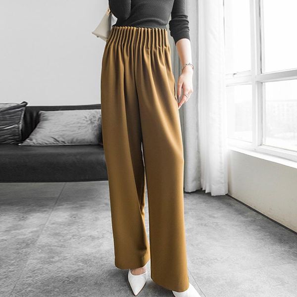 arrival fashion korean spring long wide leg pants women ol temperament professional pleated chiffon high waist slim trousers women's &, Black;white
arrival fashion korean spring long wide leg pants women ol temperament professional pleated chiffon high waist slim trousers women's &, Black;white