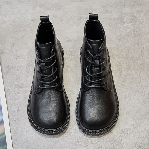 square toe short women's soft sole 2021 autumn and winter british college style flat bottom martin boots street shooting versatile, Black
square toe short women's soft sole 2021 autumn and winter british college style flat bottom martin boots street shooting versatile, Black