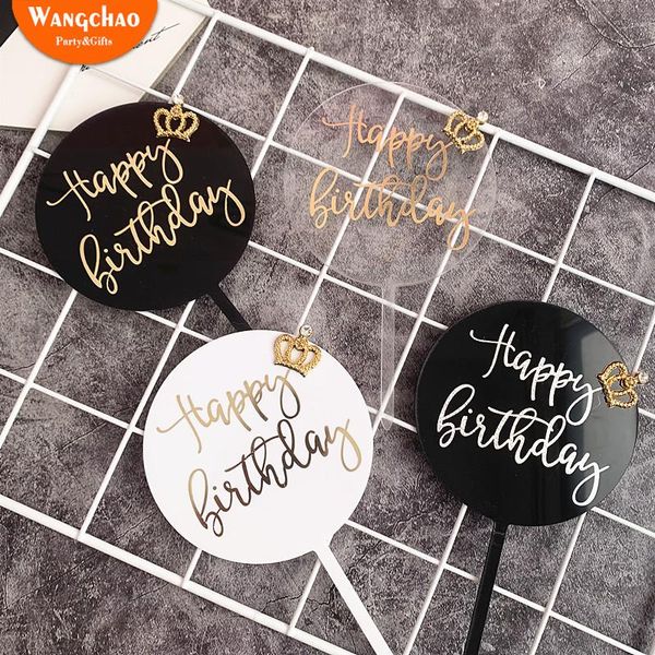 other festive & party supplies gilding acrylic round crown happy birthday cake er king queen prince princess royal theme decoration
other festive & party supplies gilding acrylic round crown happy birthday cake er king queen prince princess royal theme decoration