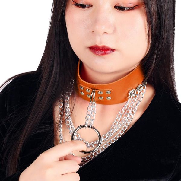 chains gothic punk style women choker collar necklace chocker round spike pendant jewelry for birthday party gift, Silver
chains gothic punk style women choker collar necklace chocker round spike pendant jewelry for birthday party gift, Silver