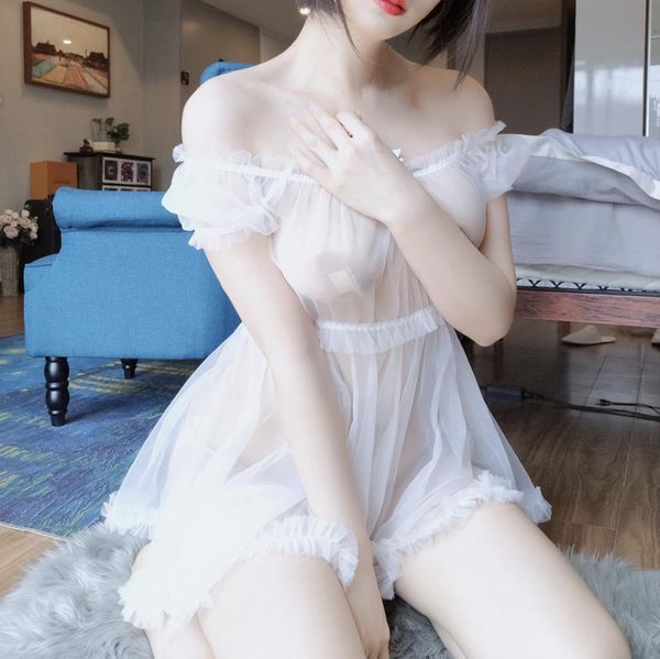 pink women sleepwear nightdress underwear perspective gauze dress lovely lotus leaf edge princess babydoll lingerie, Black;red
pink women sleepwear nightdress underwear perspective gauze dress lovely lotus leaf edge princess babydoll lingerie, Black;red