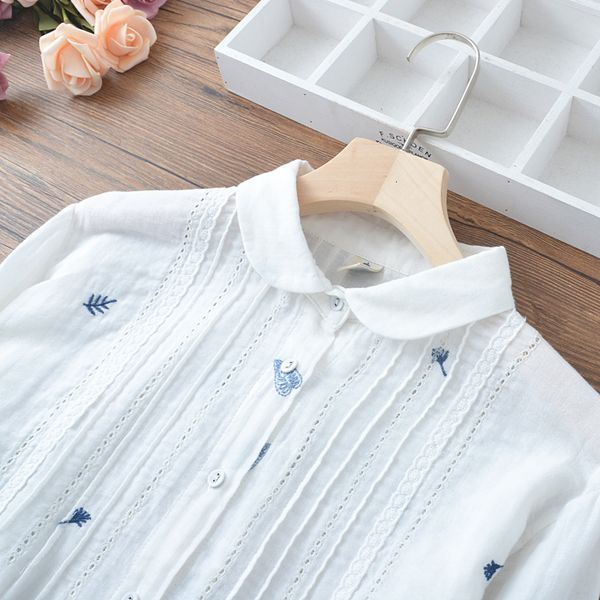 women's blouses & shirts lamtrip 2021 spring colored thread embroidery leaves peter pan collar long sleeve pleated cotton yarn shi, White
women's blouses & shirts lamtrip 2021 spring colored thread embroidery leaves peter pan collar long sleeve pleated cotton yarn shi, White