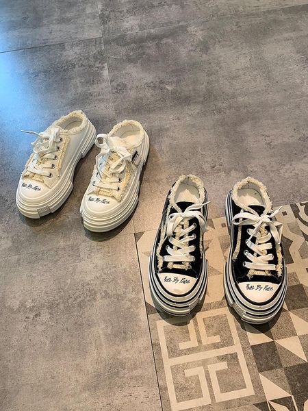 slippers little white shoes women's summer thin section 2021 student korean version increased casual thick-soled canvas se, Black
slippers little white shoes women's summer thin section 2021 student korean version increased casual thick-soled canvas se, Black