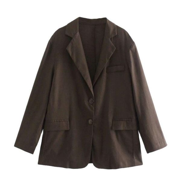 women's suits & blazers women fashion with vents oversized linen blazer coat vintage long sleeve flap pockets female outerwear chic ca, White;black
women's suits & blazers women fashion with vents oversized linen blazer coat vintage long sleeve flap pockets female outerwear chic ca, White;black