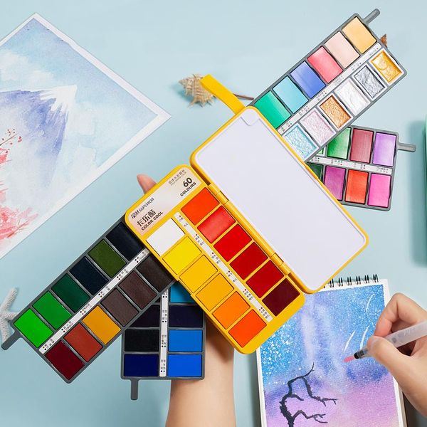 gift sets high-level 36/48/60 color fan-shaped solid watercolor paint set portable painting pearlescent macaron
gift sets high-level 36/48/60 color fan-shaped solid watercolor paint set portable painting pearlescent macaron