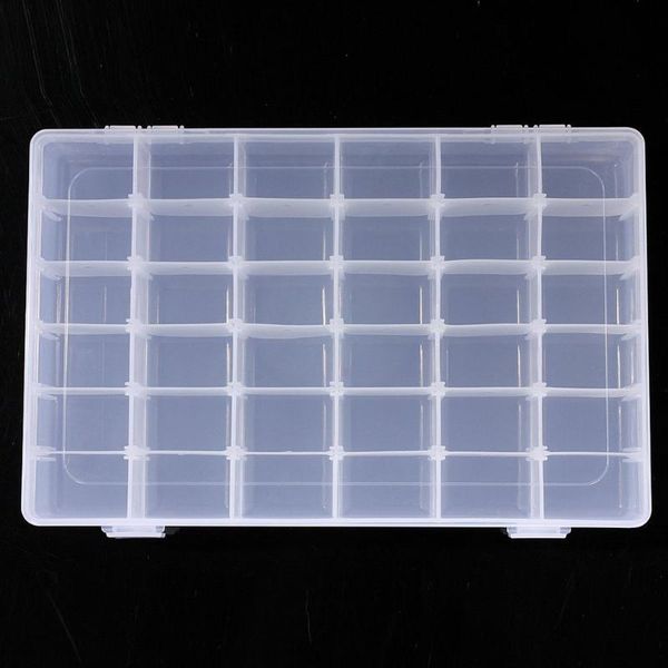 storage bottles & jars 36 grid transparent box jewelry tool food grade pp material plastic parts
storage bottles & jars 36 grid transparent box jewelry tool food grade pp material plastic parts