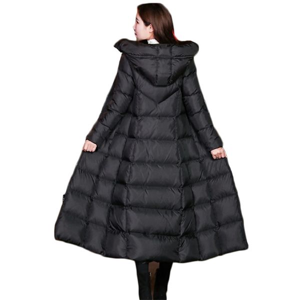 winter coat women black red plus size loose hooded down cotton jacket korean slim long thick warmth feminina lr973 210531
winter coat women black red plus size loose hooded down cotton jacket korean slim long thick warmth feminina lr973 210531