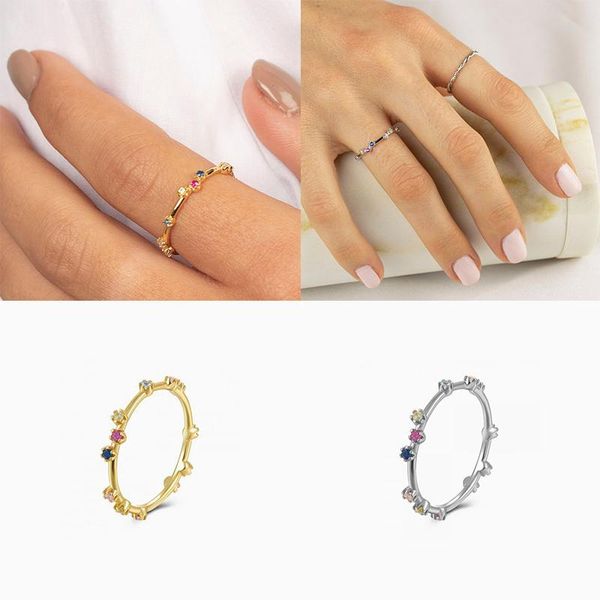 cluster rings 925 sterling silver minimalist fine jewelry anillos finger ring for valentine's day lovers' girls couples engagement, Golden;silver
cluster rings 925 sterling silver minimalist fine jewelry anillos finger ring for valentine's day lovers' girls couples engagement, Golden;silver