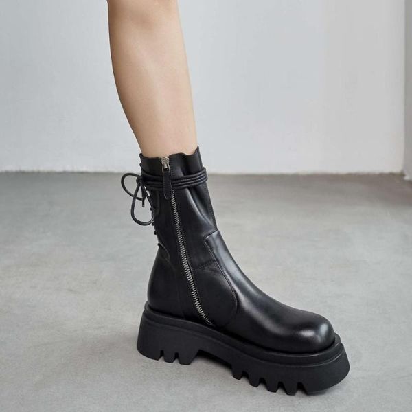 boots botas mujer 2021 winter shoes women's mid-calf genuine leather height increased motorcycle bottes femme, Black
boots botas mujer 2021 winter shoes women's mid-calf genuine leather height increased motorcycle bottes femme, Black