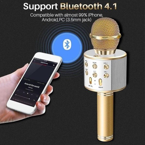 bluetooth karaoke microphone wireless professiona recorder microfone player singing speaker handheld mic s5c6 microphones
bluetooth karaoke microphone wireless professiona recorder microfone player singing speaker handheld mic s5c6 microphones