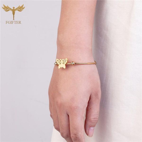 bangle stainless steel cuff for woman butterfly accessories bracelet gold plated open bracelets sweet girl elastic wrist jewelry, Black
bangle stainless steel cuff for woman butterfly accessories bracelet gold plated open bracelets sweet girl elastic wrist jewelry, Black
